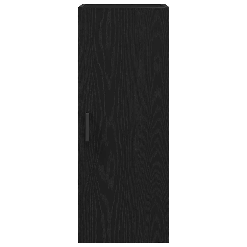 Wall Mounted Cabinet Black Oak 34.5x34x90 cm Engineered Wood